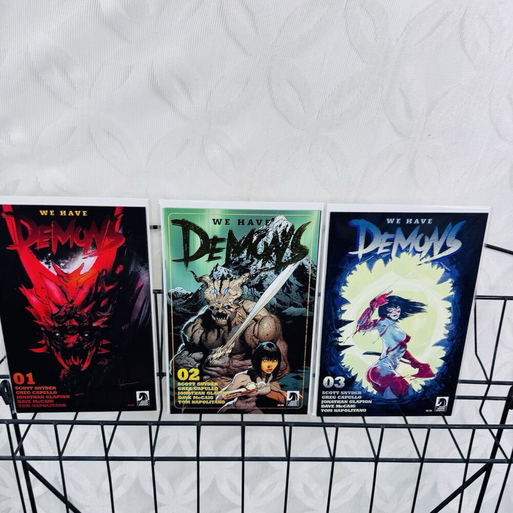 We Have Demons #1-3 lot Dark Horse Comics Scott Snyder Greg Capullo Gold Logo